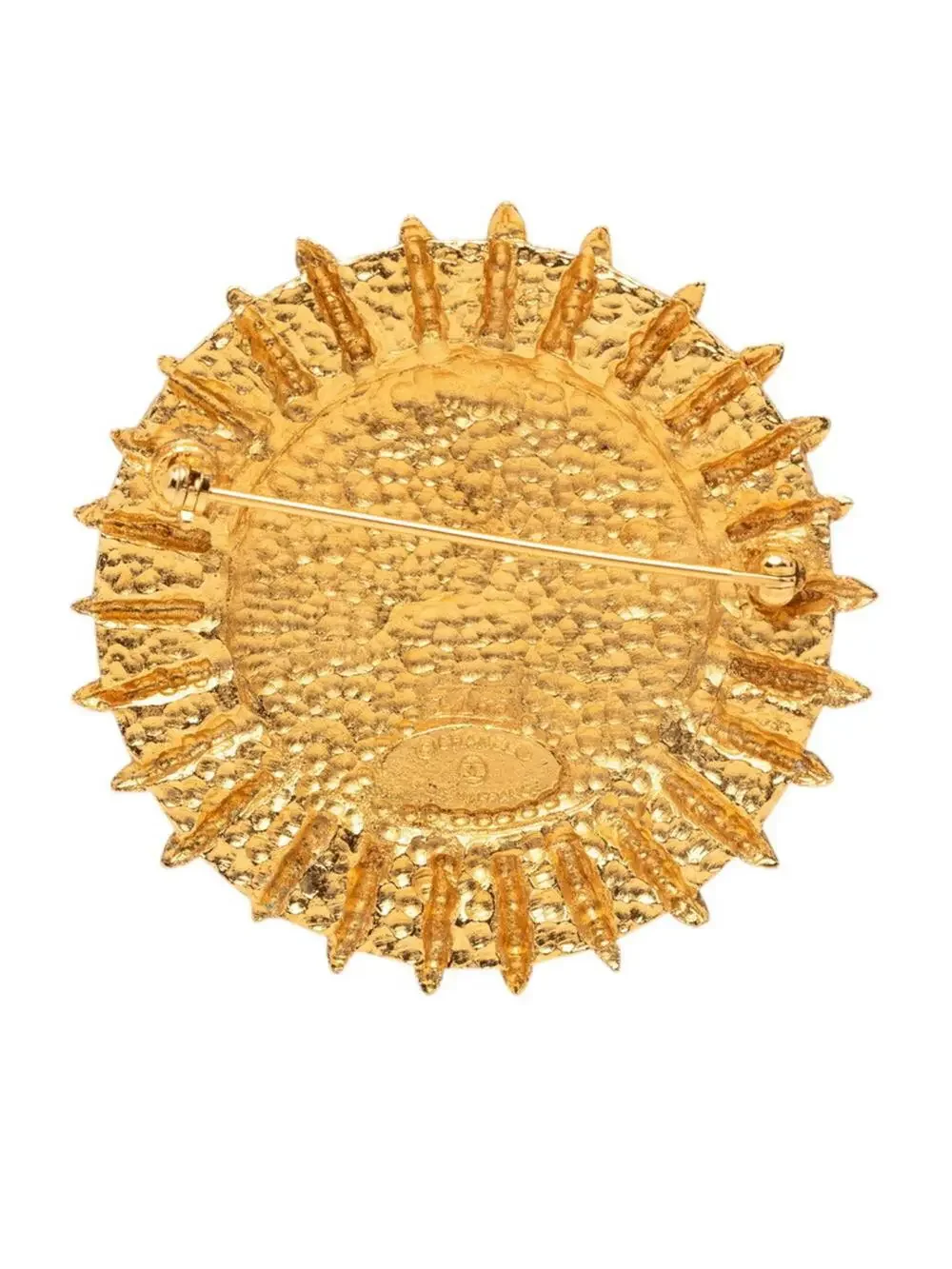 Chanel Cc Logo Round Brooch Metal #287756C71B